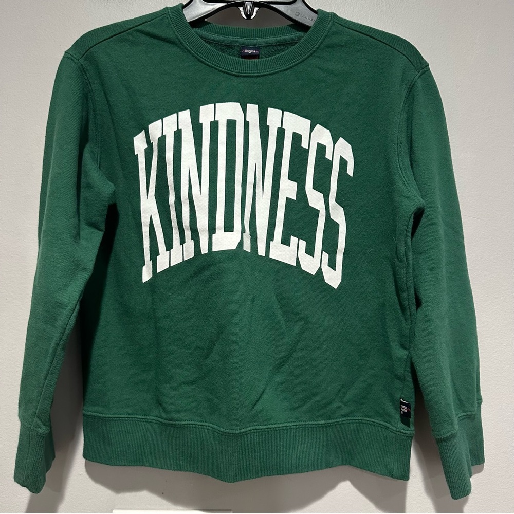 Rowing Blazers Target KINDNESS Sweatshirt Green White Size Small 6 - 7